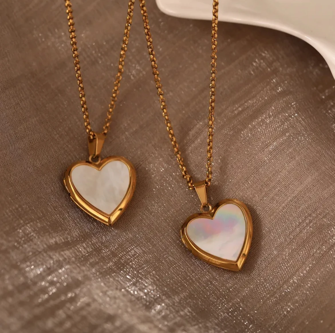 Opaline Heart Necklace