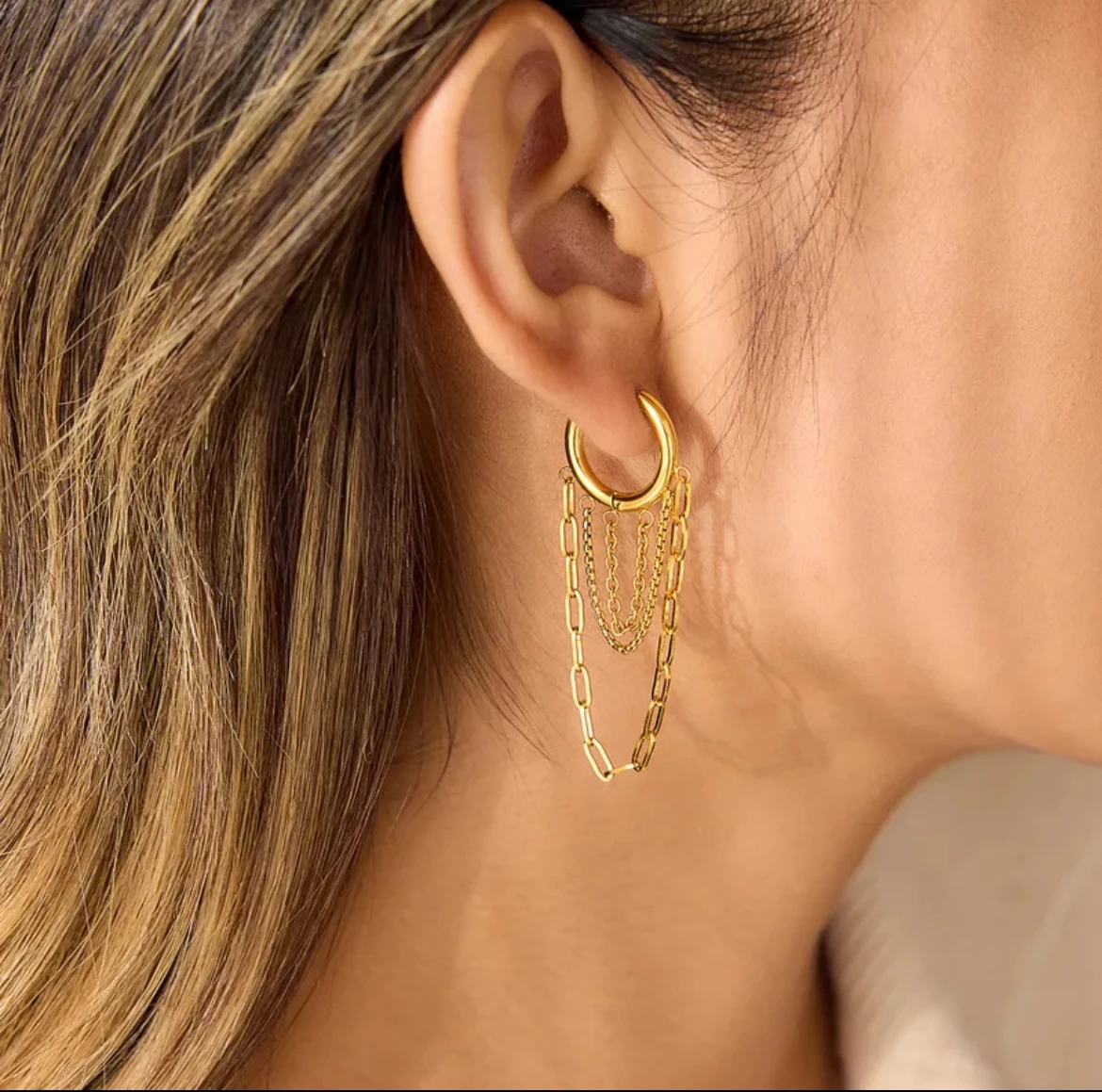 Tiered Harmony Hoops Earrings