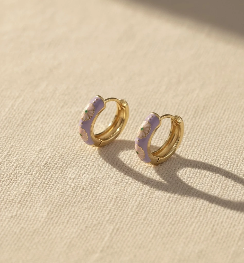 Blooming Lilac Hoops