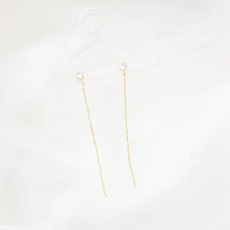 Crystal Threader Drops Earrings