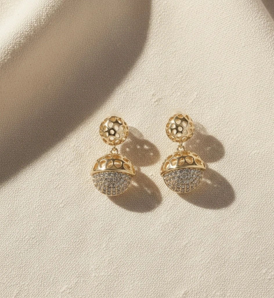 Zarina Dome Earrings